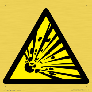 Warning Symbol: Explosive material